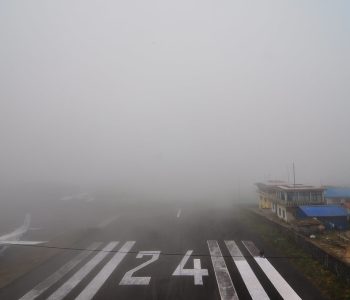 Flights disrupted due to bad weather and low visibility