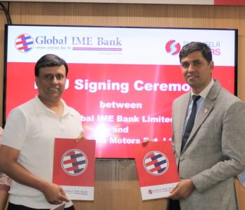 Global IME Bank and Shashila Motors Sign Electric Vehicle Loan Agreement