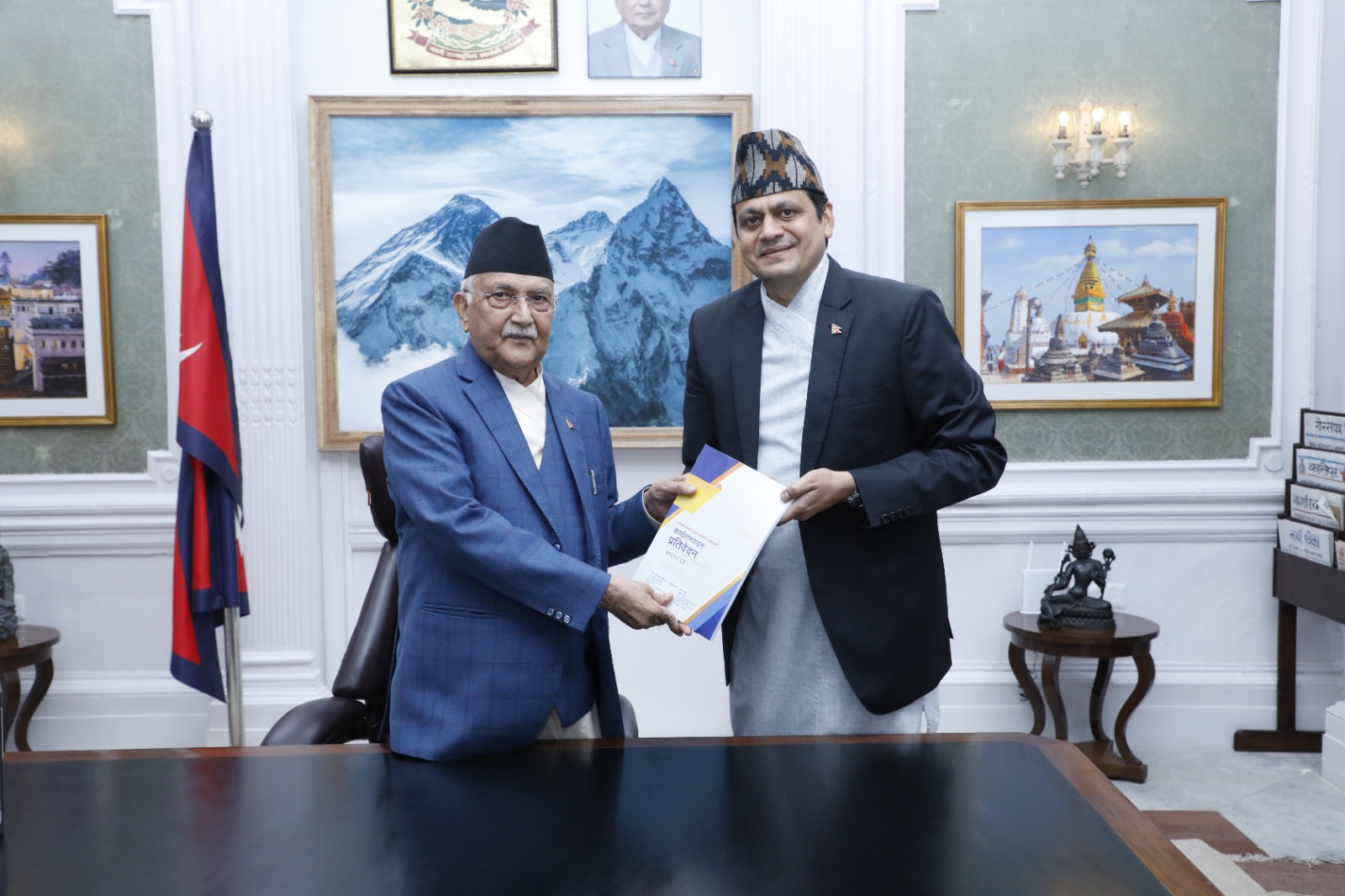 CEO Bhatta briefs Prime Minister Oli on successful completion of Investment Board’s strategic goals