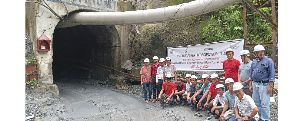 Breakthrough achieved in main tunnel of Rahughat Hydroelectricity Project