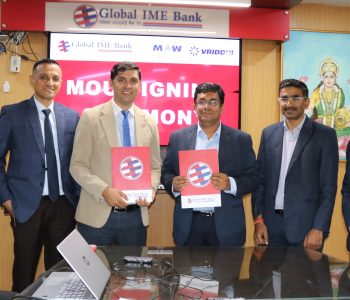 Global IME Bank signs agreement with MAW Vriddhi Motors and MAW Vriddhi Autocorp for EV loans