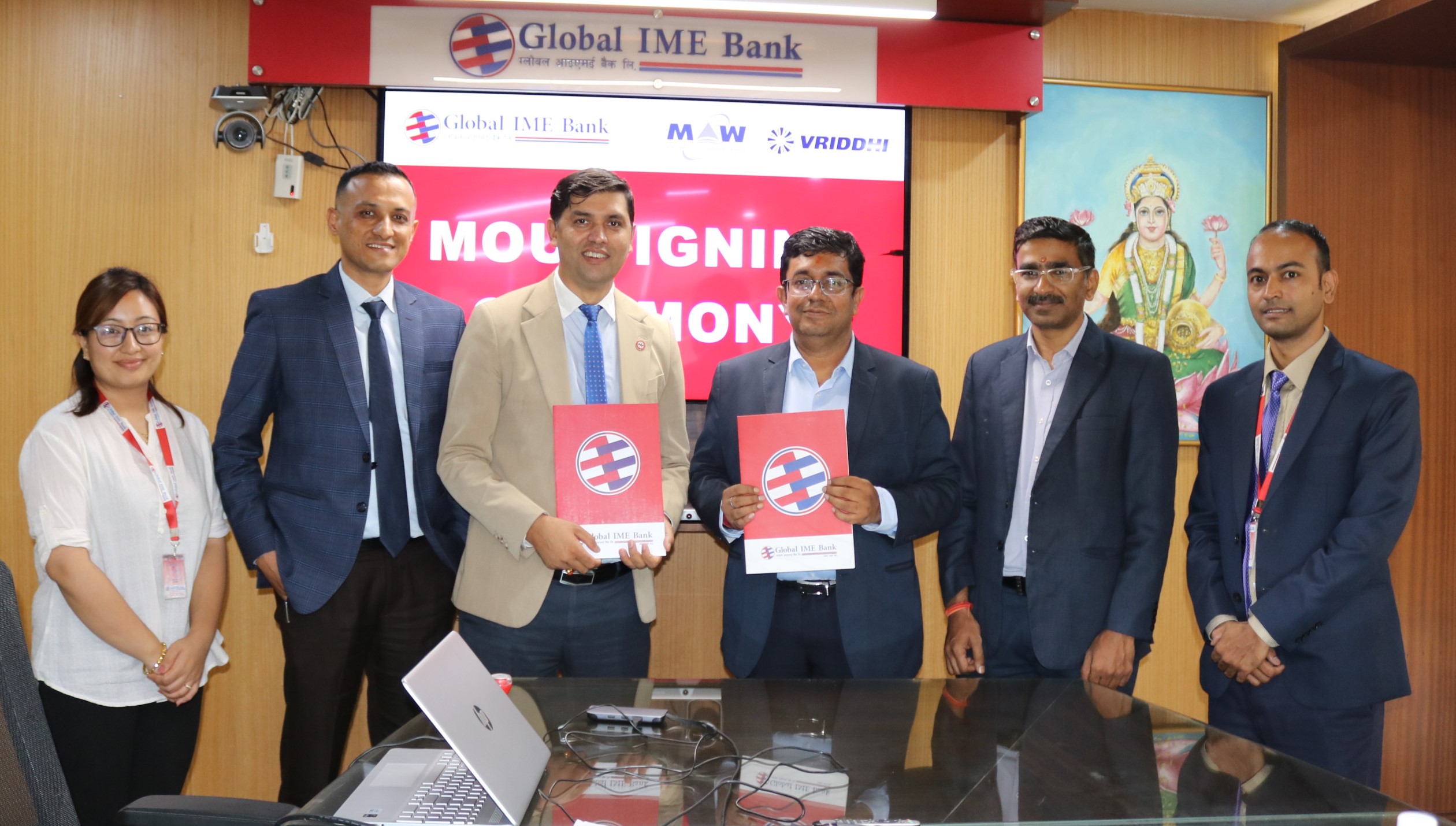 Global IME Bank signs agreement with MAW Vriddhi Motors and MAW Vriddhi Autocorp for EV loans