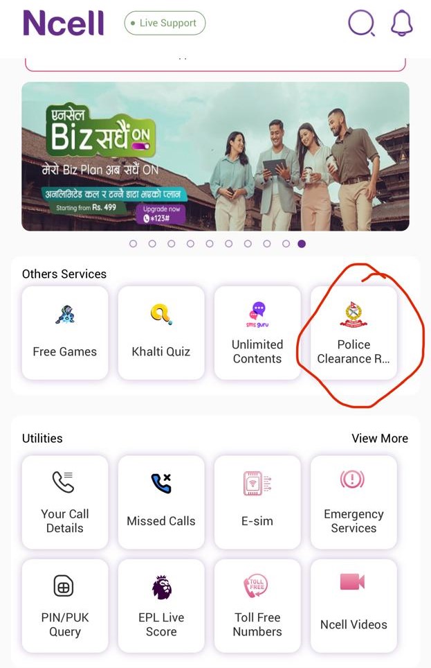 Police report feature integrated into Ncell App