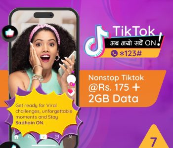 Ncell launches new TikTok Pack, adds TikTok to all Sadhain ON pack freebies