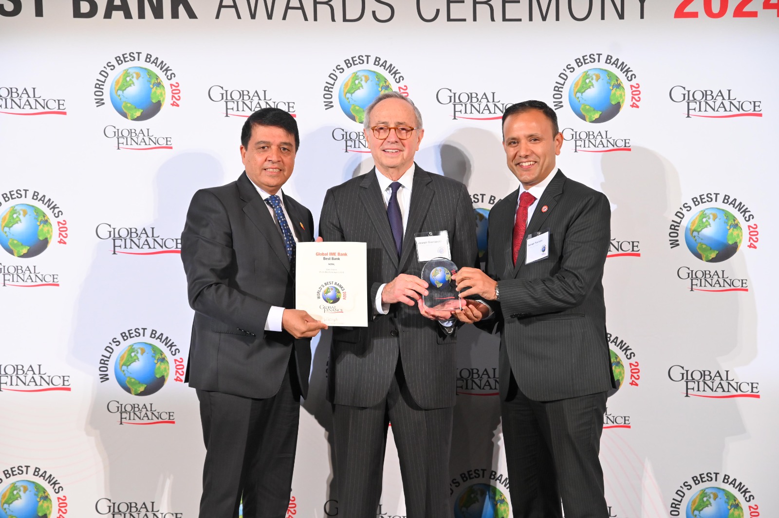 Global IME Bank honored with ‘Best Bank Award’ by Global Finance