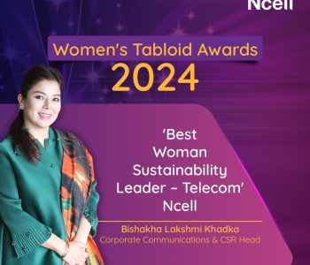 Ncell’s Bishakha Khadka wins ‘Best Woman Sustainability Leader’ award