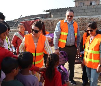 Ncell Foundation distributes educational kits to affected children and relief packages to floodand landslide-hit families