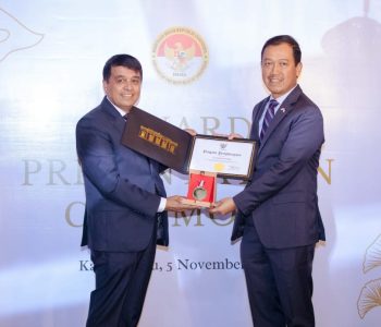 President Dhakal Awarded from Indonesian Government