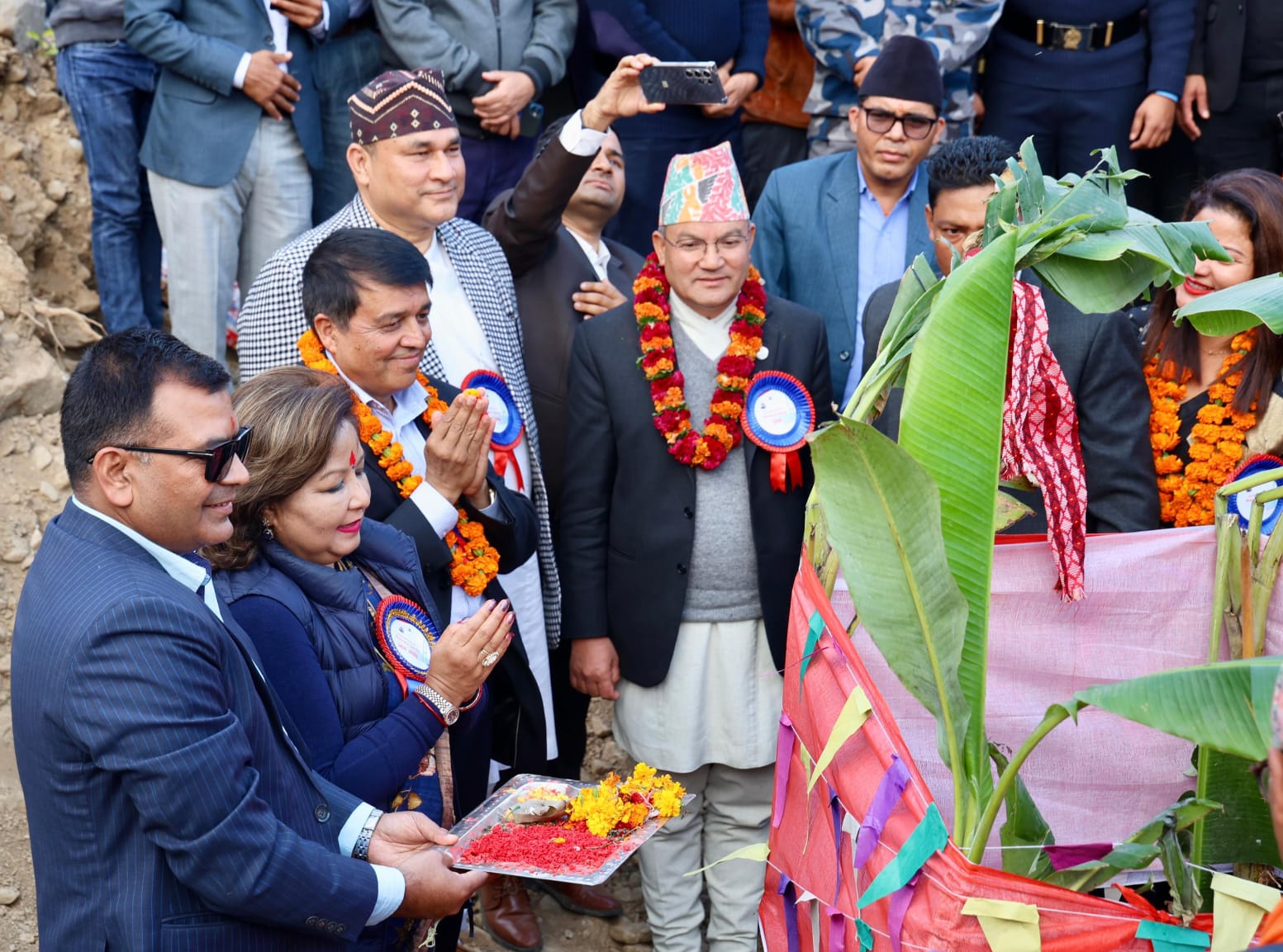 Foundation stone laid for Jalpa Devi Cable Car in Chisapani, Kailali