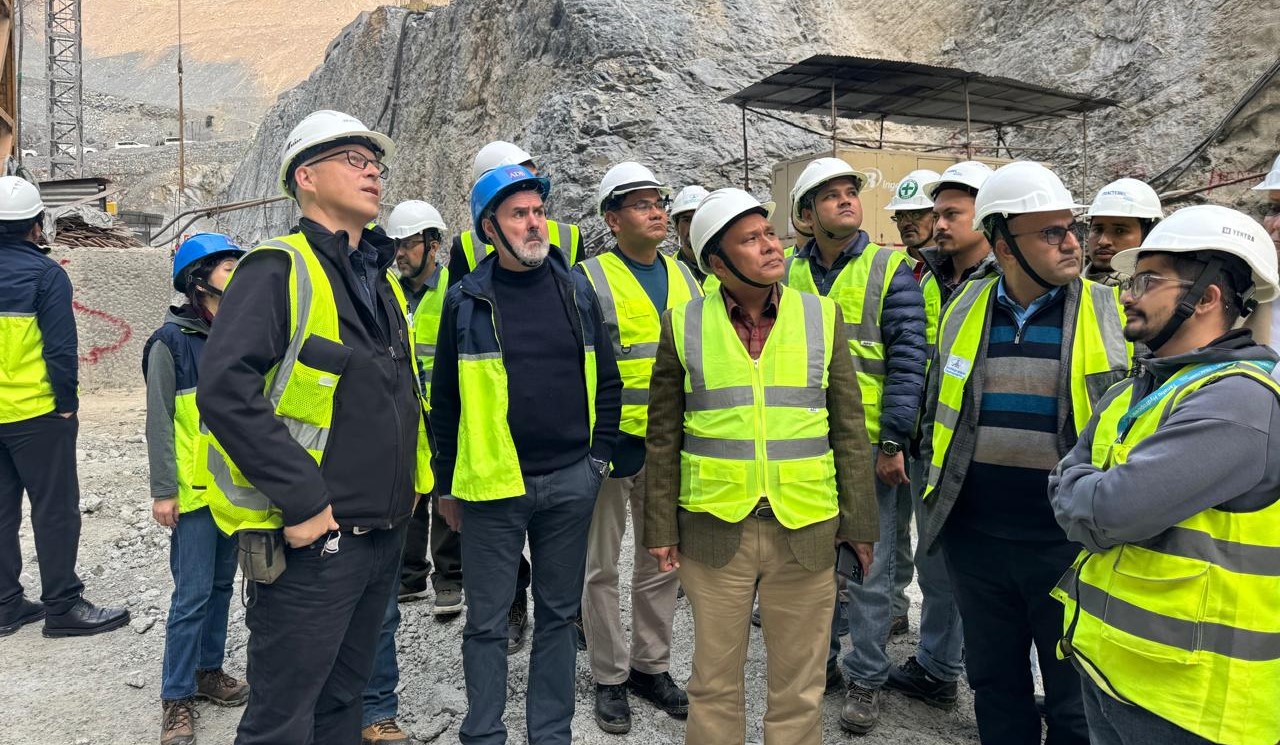 NEA and ADB conduct site visit to Tanahun Hydropower Project