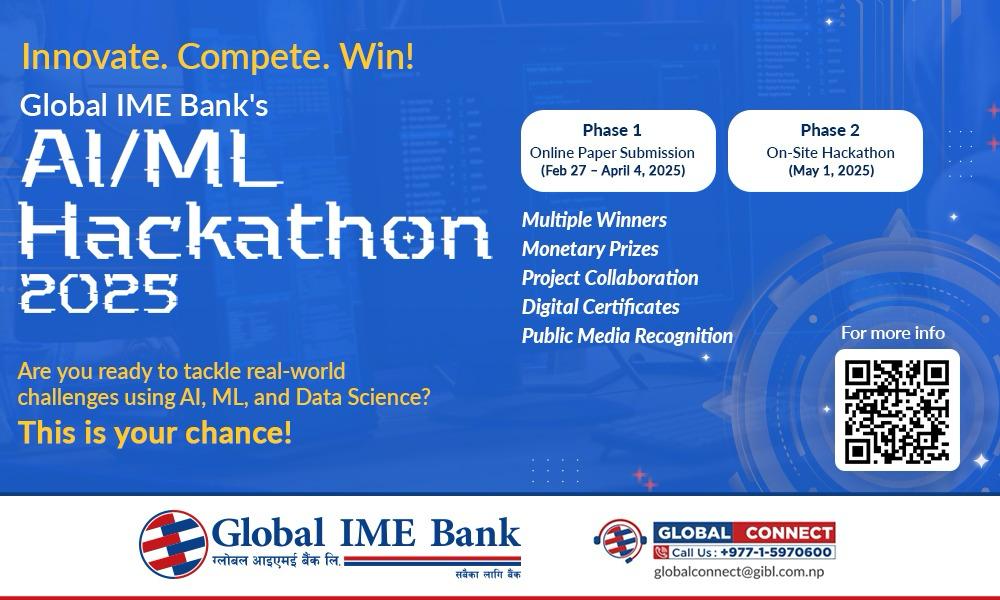 Global IME Bank to organize AI/ML hackathon