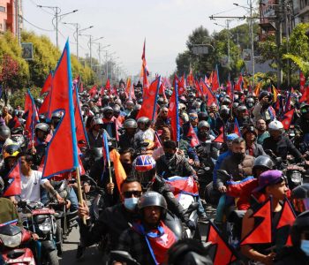 RPP stages massive motorcycle rally in Kathmandu, demands monarchy and Hindu State restoration